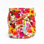 Kinder Cloth Diaper Co. Floral: Essentials Pocket Cloth Diaper with Athletic Wicking Jersey, Grows with your Baby -