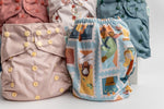Kinder Cloth Diaper Co. Floral: Essentials Pocket Cloth Diaper with Athletic Wicking Jersey, Grows with your Baby Everetts Place