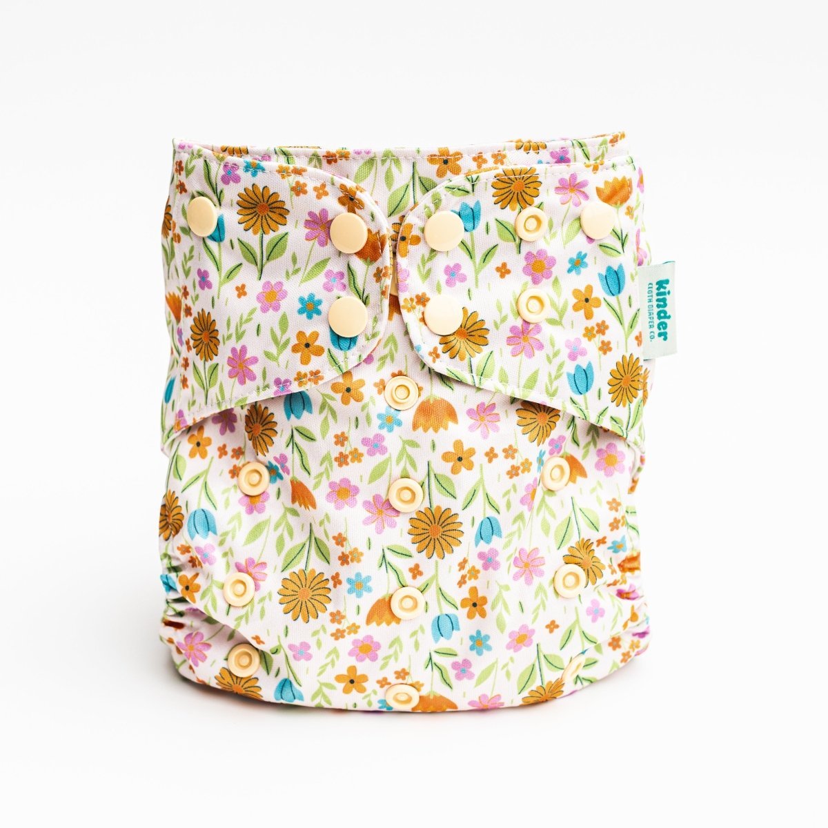 Kinder Cloth Diaper Co. Animals and Insects: Essentials Pocket Cloth Diaper with Athletic Wicking Jersey,