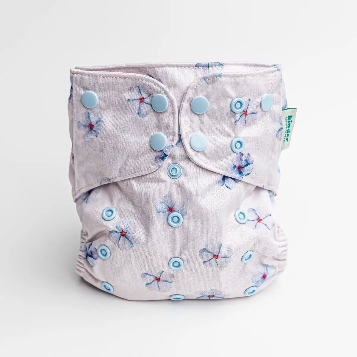 Kinder Cloth Diaper Co. Floral: Essentials Pocket Cloth Diaper with Athletic Wicking Jersey, Grows with your Baby -