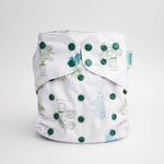 Kinder Cloth Diaper Co. Floral: Essentials Pocket Cloth Diaper with Athletic Wicking Jersey, Grows with your Baby -