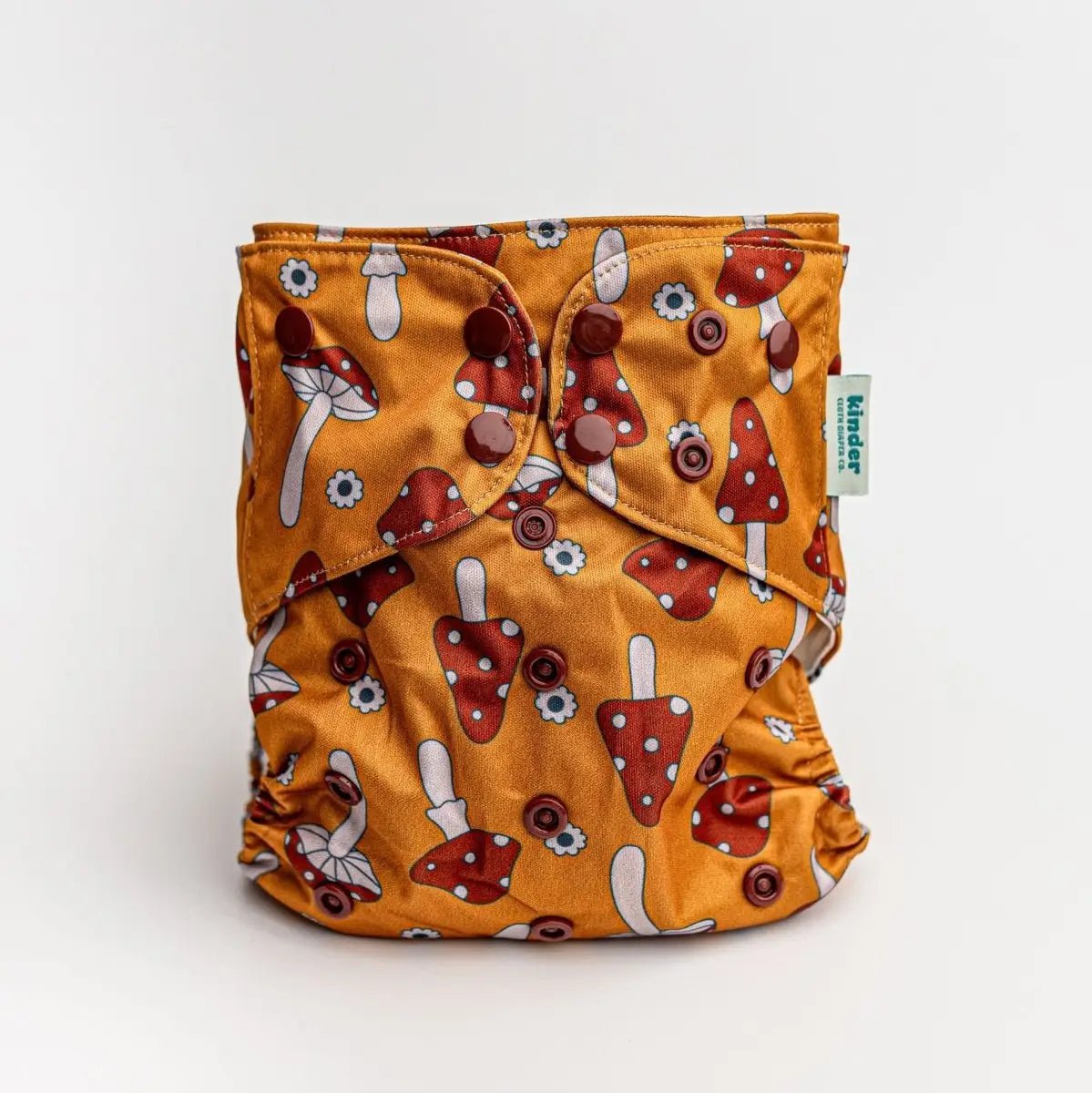 Kinder Cloth Diaper Co. Floral: Essentials Pocket Cloth Diaper with Athletic Wicking Jersey, Grows with your Baby -