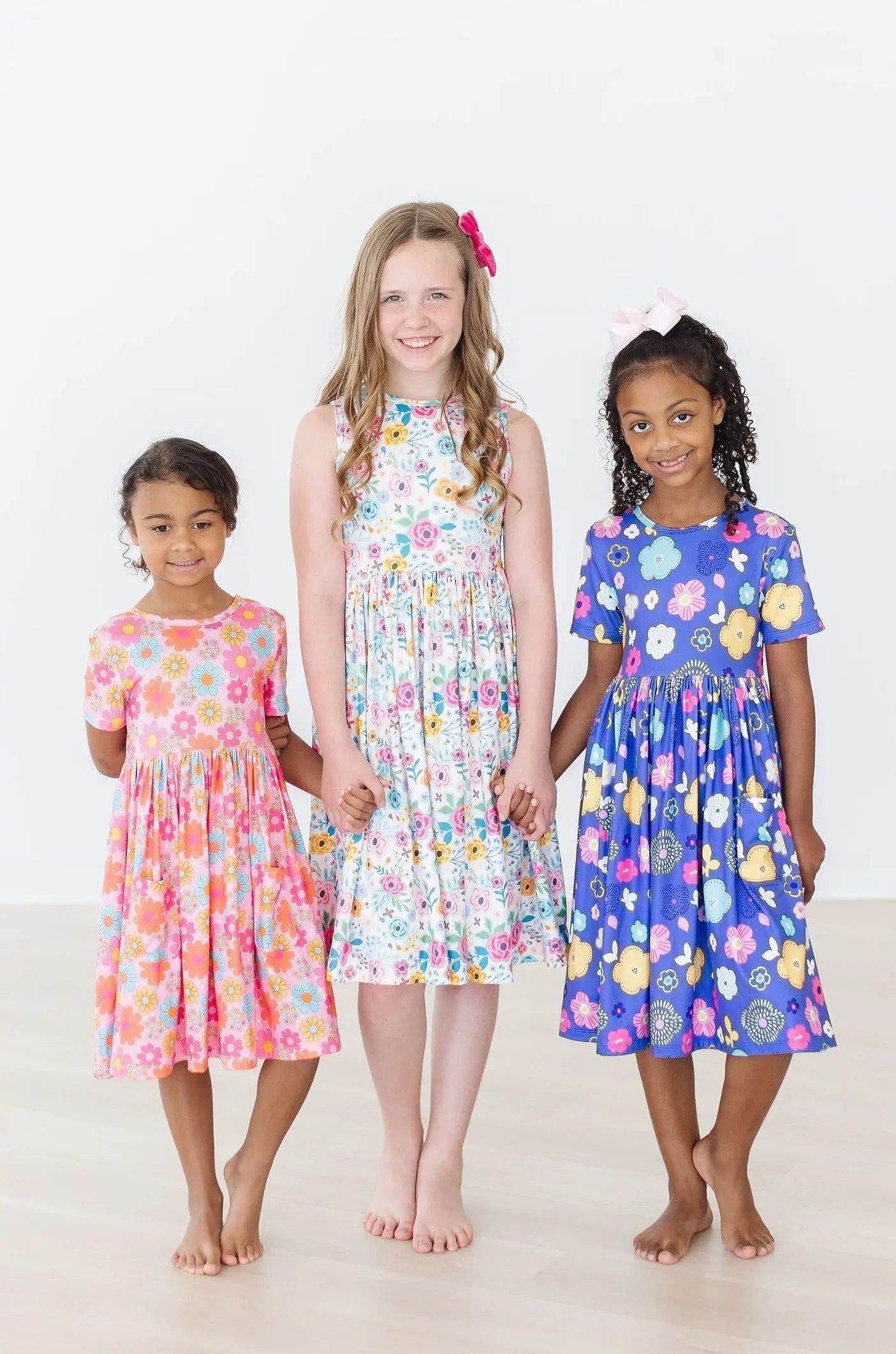Mila & Rose ® Floral Frenzy S/S Pocket Twirl Dress - 