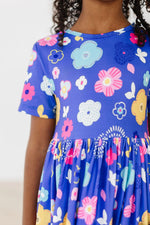Mila & Rose ® Floral Frenzy S/S Pocket Twirl Dress - 