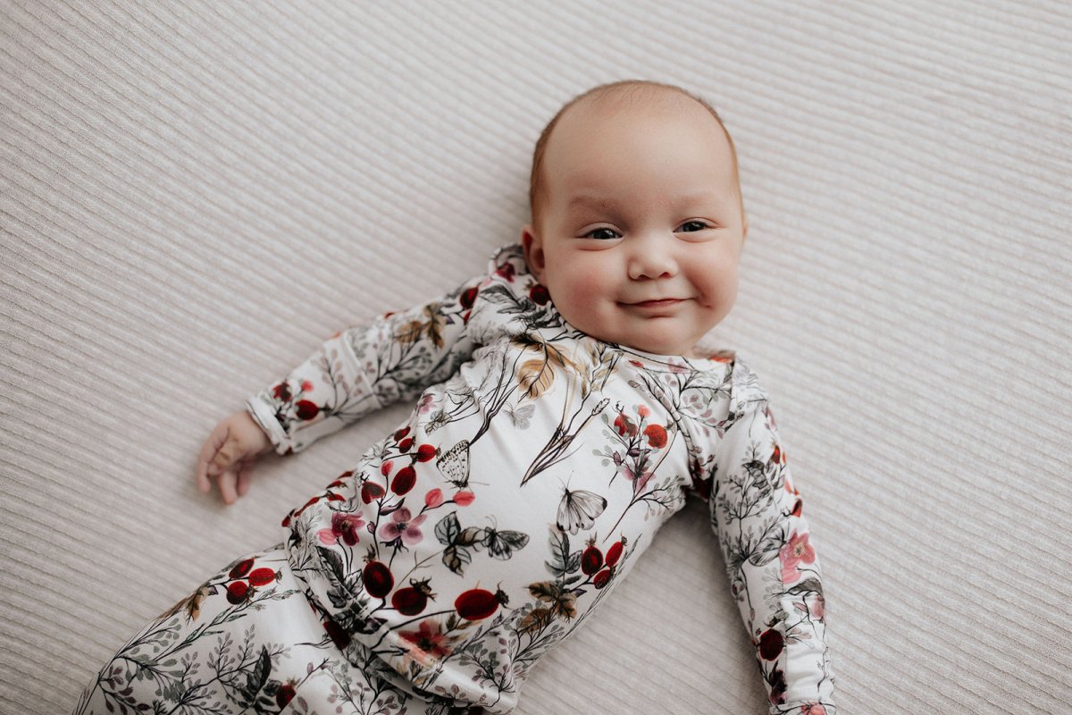 Three Little Tots Floral Girls Kids Pajamas - 