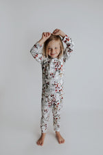 Three Little Tots Floral Girls Kids Pajamas - 