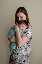 Three Little Tots Floral Mommy Labor and Delivery Nursing Hospital Gown - 