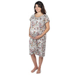 Three Little Tots Floral Mommy Labor and Delivery Nursing Hospital Gown - 