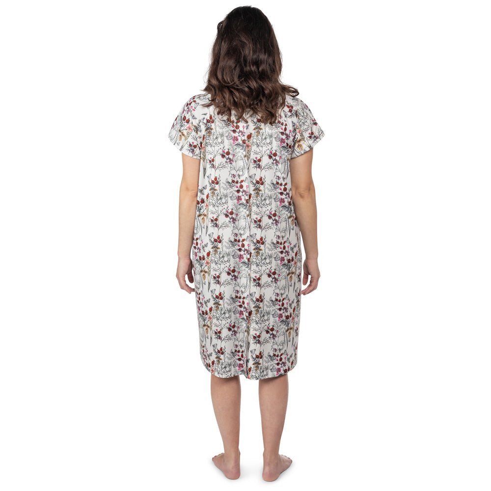 Three Little Tots Floral Mommy Labor and Delivery Nursing Hospital Gown - 