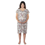 Three Little Tots Floral Mommy Labor and Delivery Nursing Hospital Gown - 