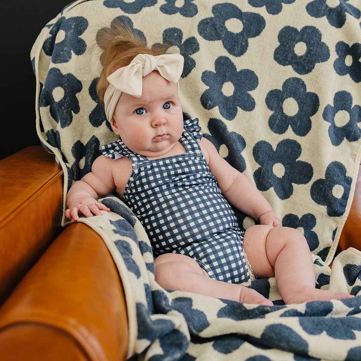 Mebie Baby Floral Organic Cotton Beach Towel - 