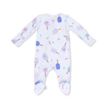 Angel Dear Floral Pickleball - 2 Way Zipper Footie - 