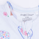 Angel Dear Floral Pickleball - 2 Way Zipper Footie - 
