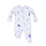 Angel Dear Floral Pickleball - 2 Way Zipper Footie - 