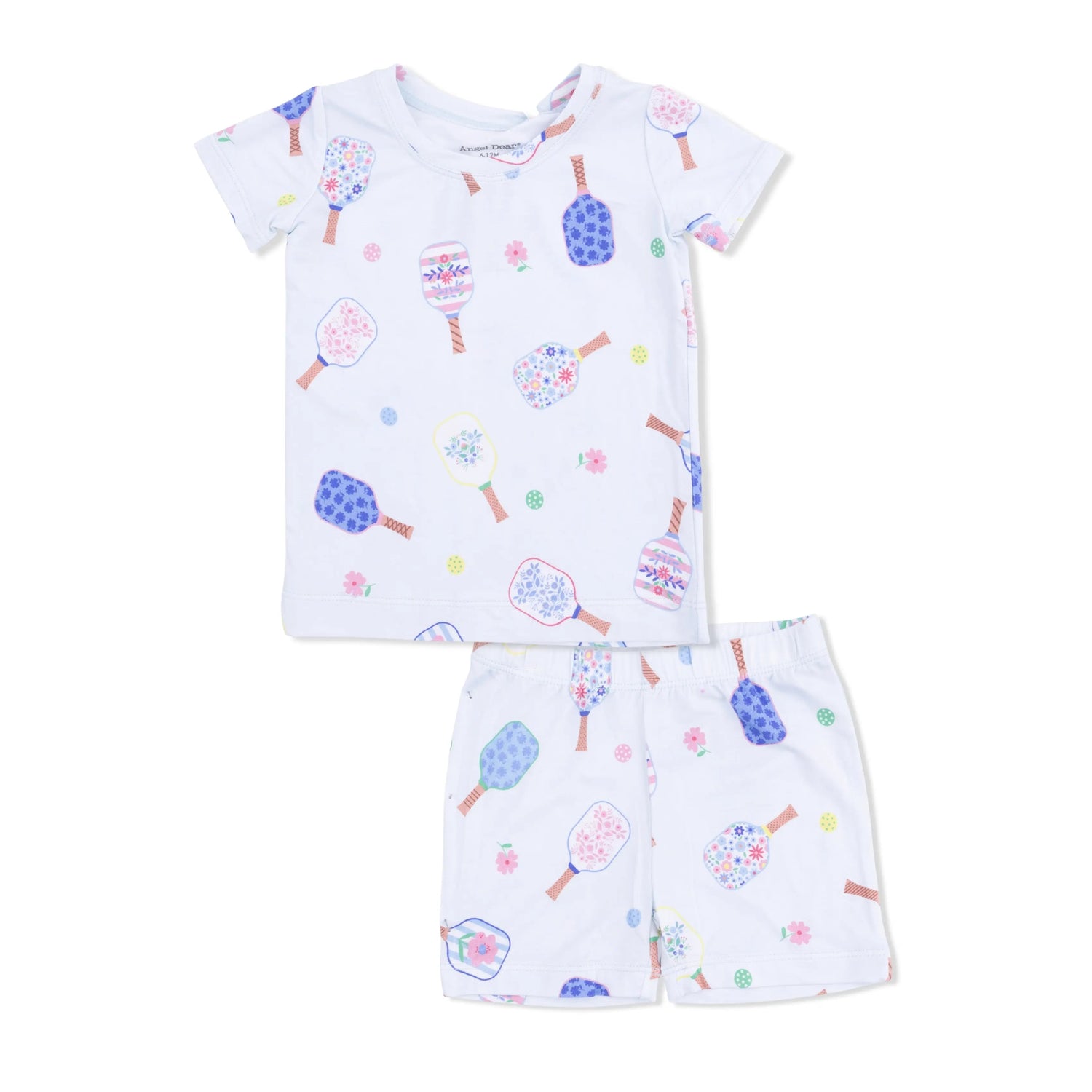 Angel Dear Floral Pickleball - Loungewear Short Set - 