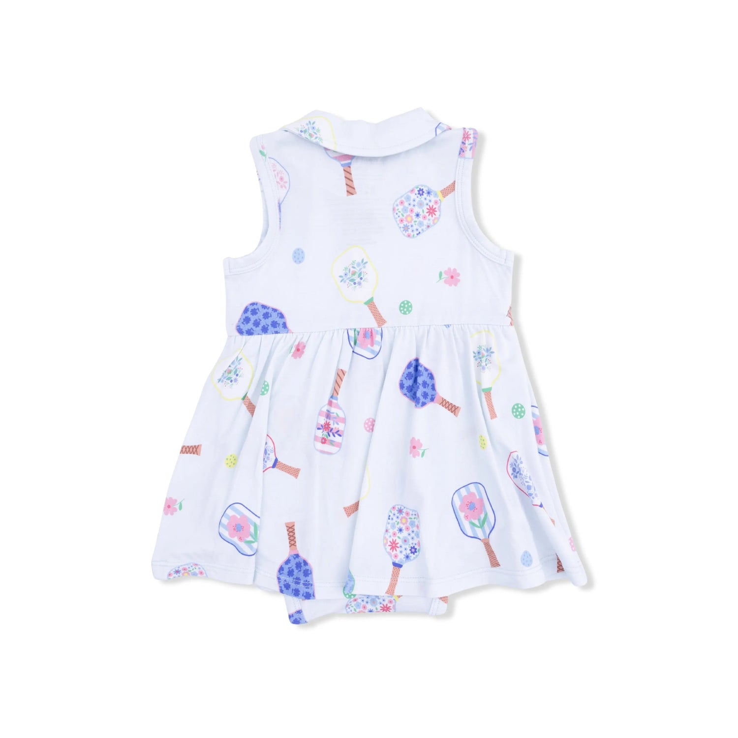 Angel Dear Floral Pickleball - Polo Tennis Dress - 