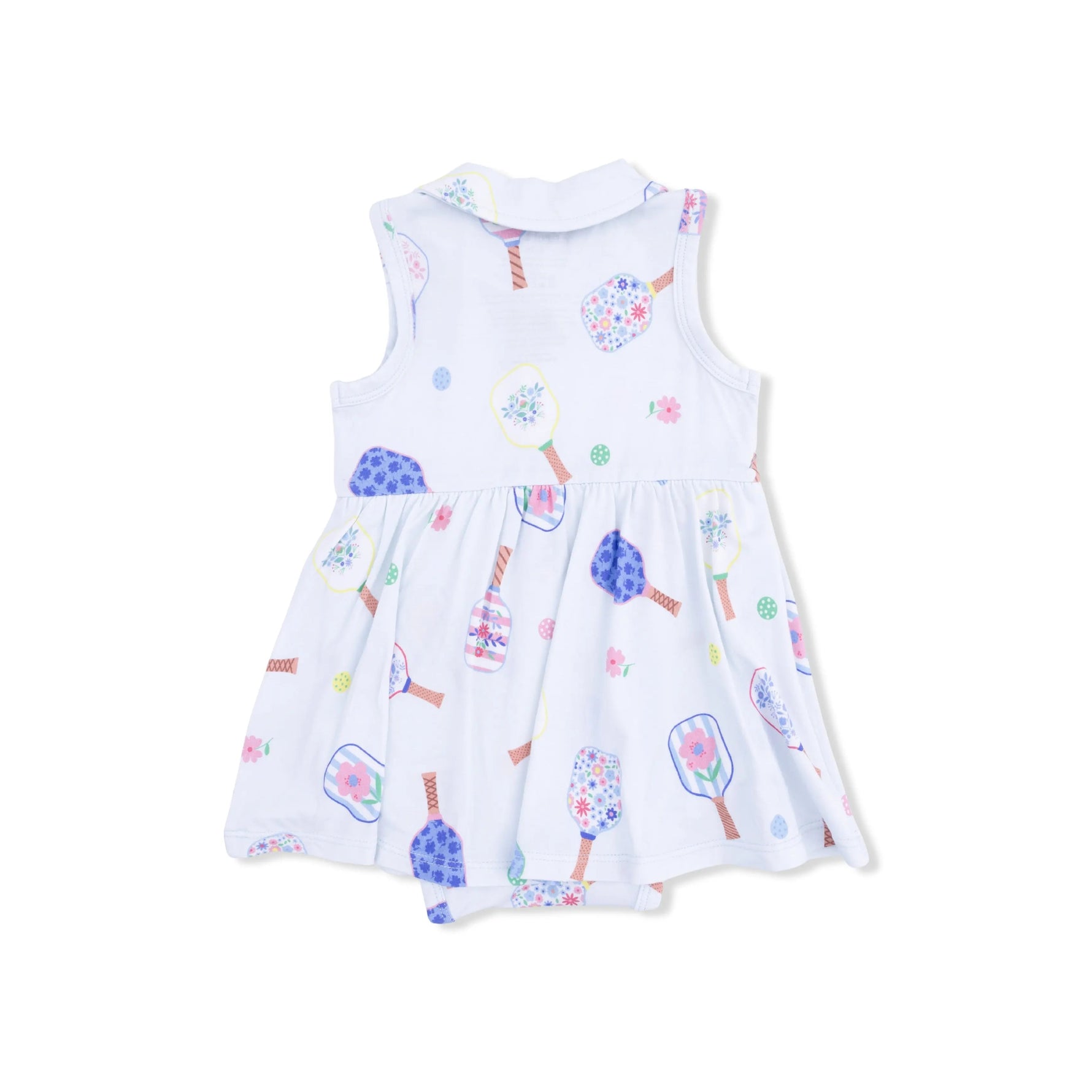 Angel Dear Floral Pickleball - Polo Tennis Dress - 