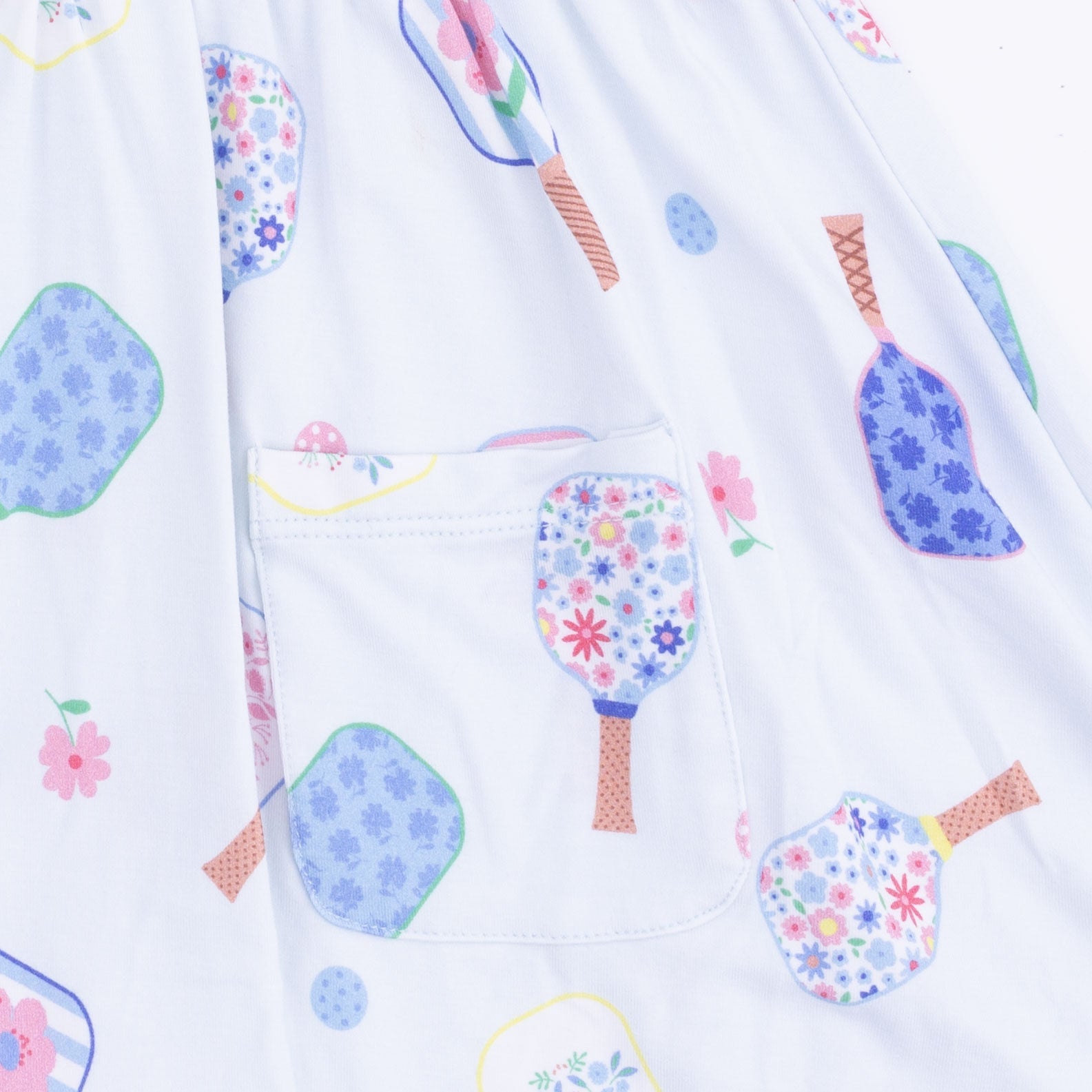 Angel Dear Floral Pickleball - Twirly Dress with Cartwheel Short - 