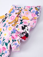 Rylee Faith Designs Floral Print Purple Girls' Dress - 