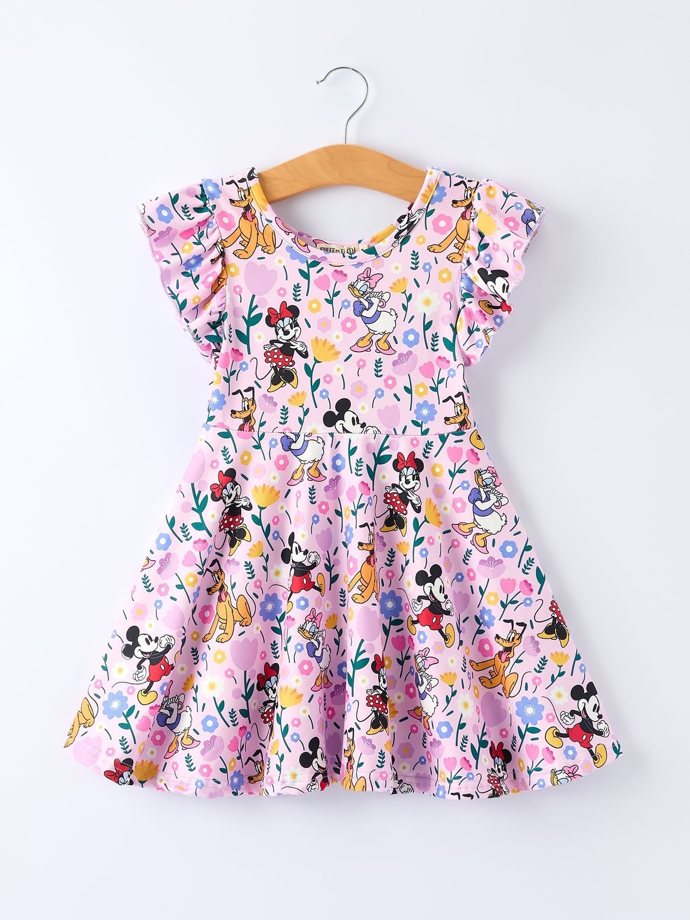 Rylee Faith Designs Floral Print Purple Girls' Dress - 
