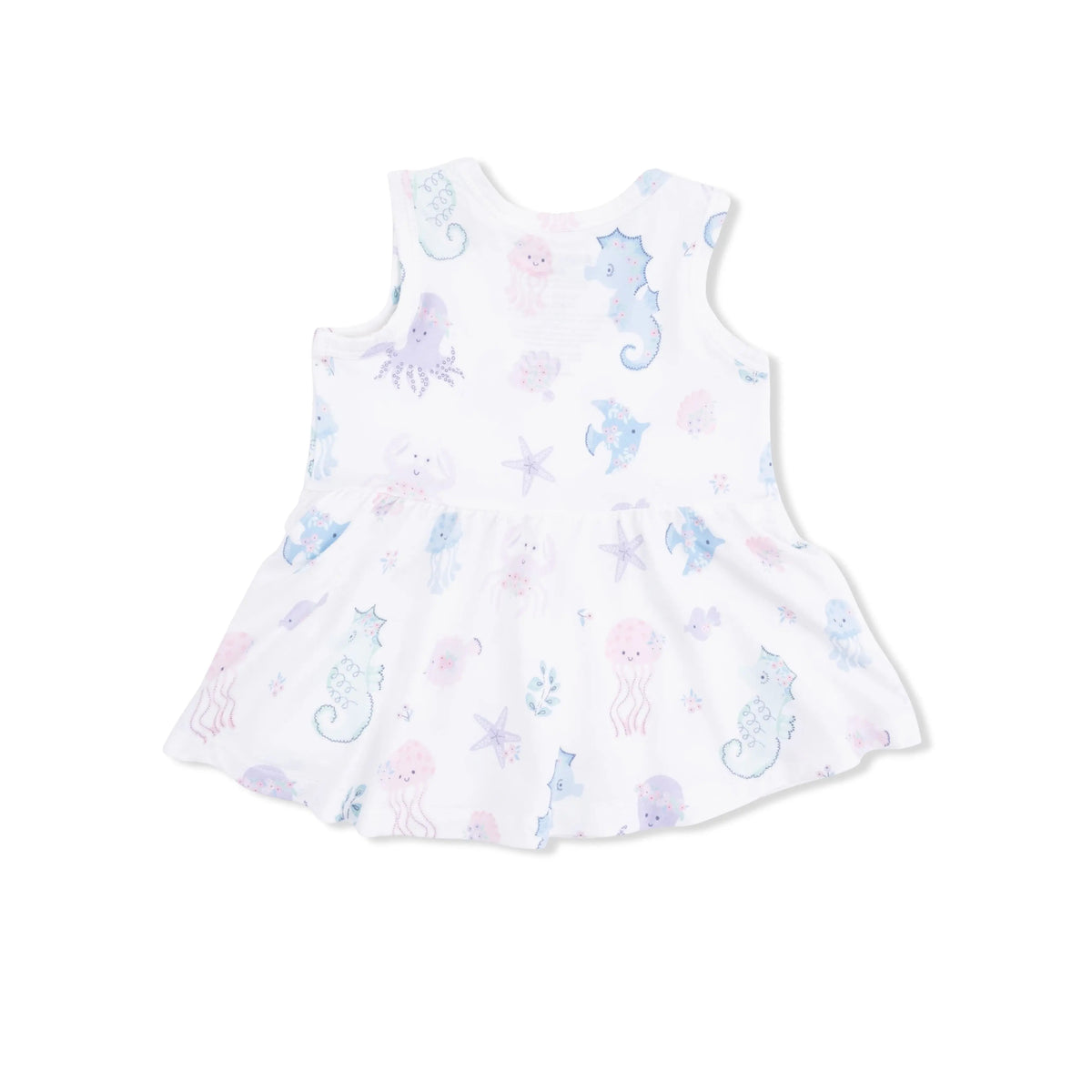 Angel Dear Floral Sea Creatures - Peplum Tank Top and Bike Short - 