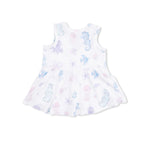 Angel Dear Floral Sea Creatures - Peplum Tank Top and Bike Short - 