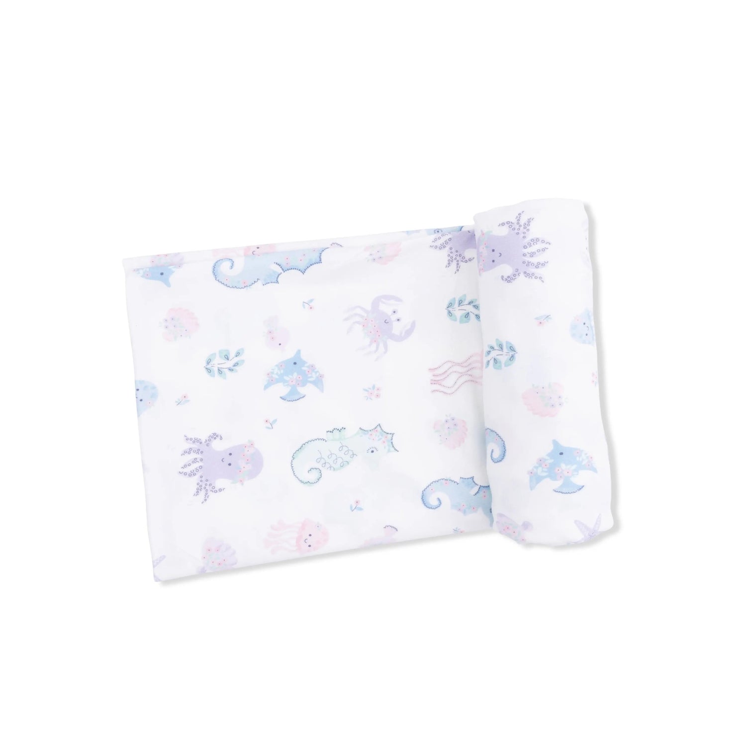 Angel Dear Floral Sea Creatures - Swaddle Blanket - 