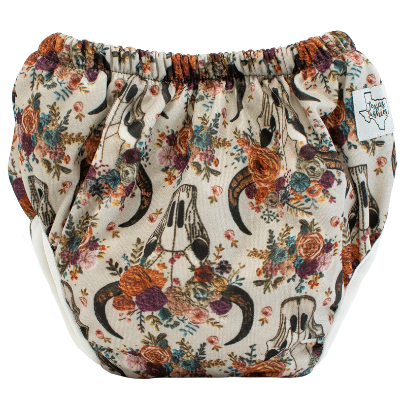 Floral Skulls Embroidery - Training Pants - Everetts Place: Online Boutique