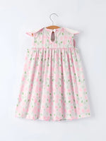 Rylee Faith Floral Smocked Peter Pan Collar Toddler Dress Rylee Faith Designs 