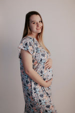 Three Little Tots Flower Bloom Labor and Delivery Nursing Hospital Gown - 