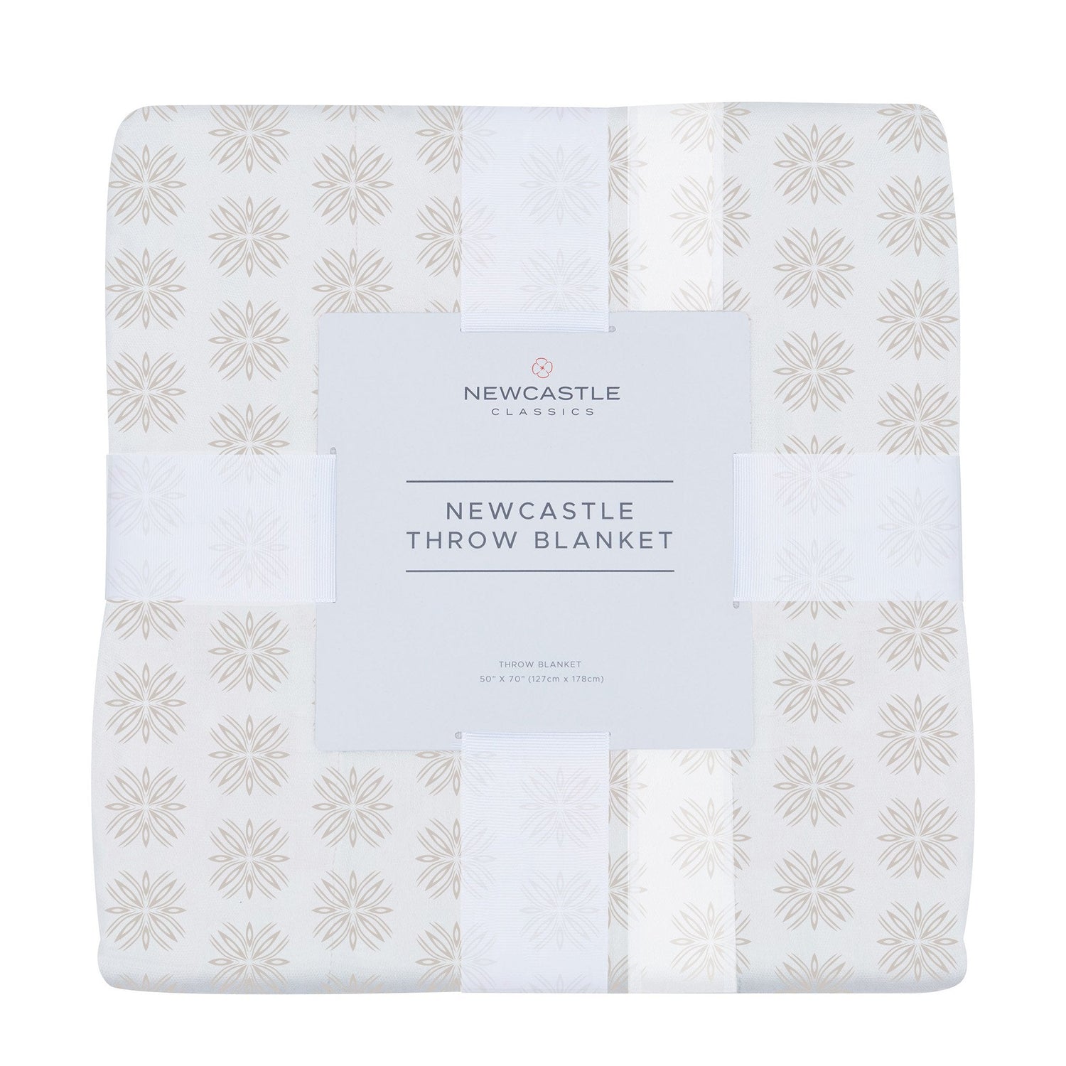 Newcastle Classics Flower Child Cotton Throw Blanket with Natural Cotton for Home Decor - Home & Garden > Linens & Bedding > Bedding > Blankets Cotton Throw Blanket