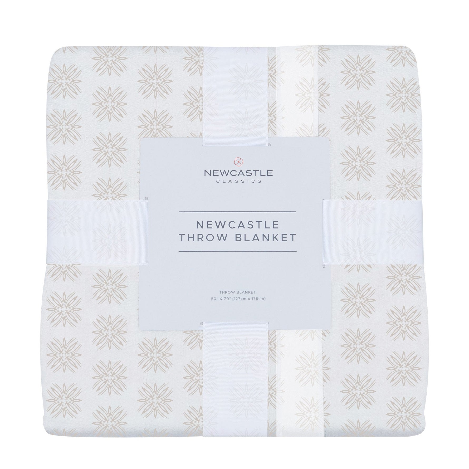 Newcastle Classics Flower Child Cotton Throw Blanket with Natural Cotton for Home Decor - Home & Garden > Linens & Bedding > Bedding > Blankets Cotton Throw Blanket