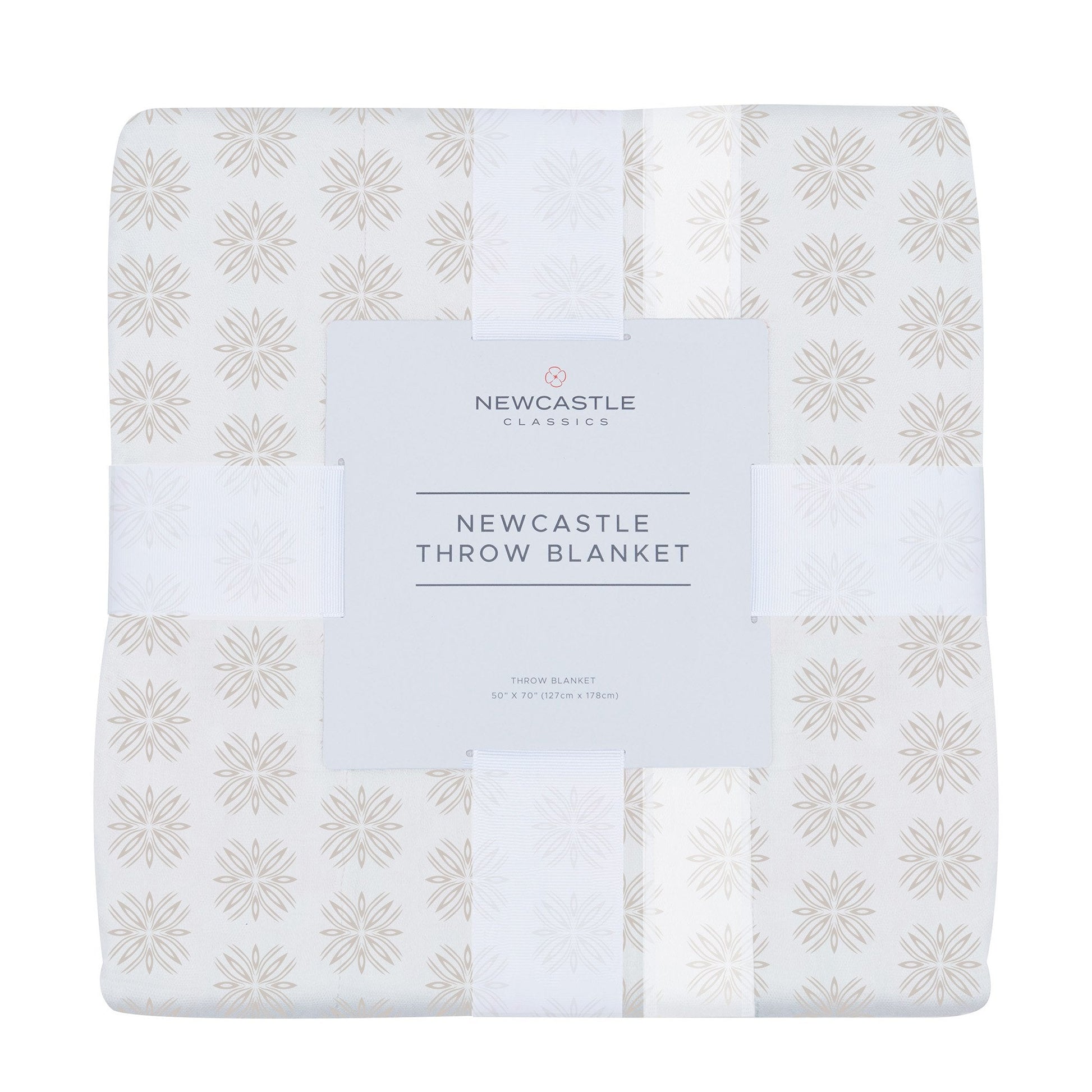 Flower Child Cotton Newcastle Throw Blanket 100 Percent Natural Cotton 50 Inch X 70 Inch Newcastle Classics
