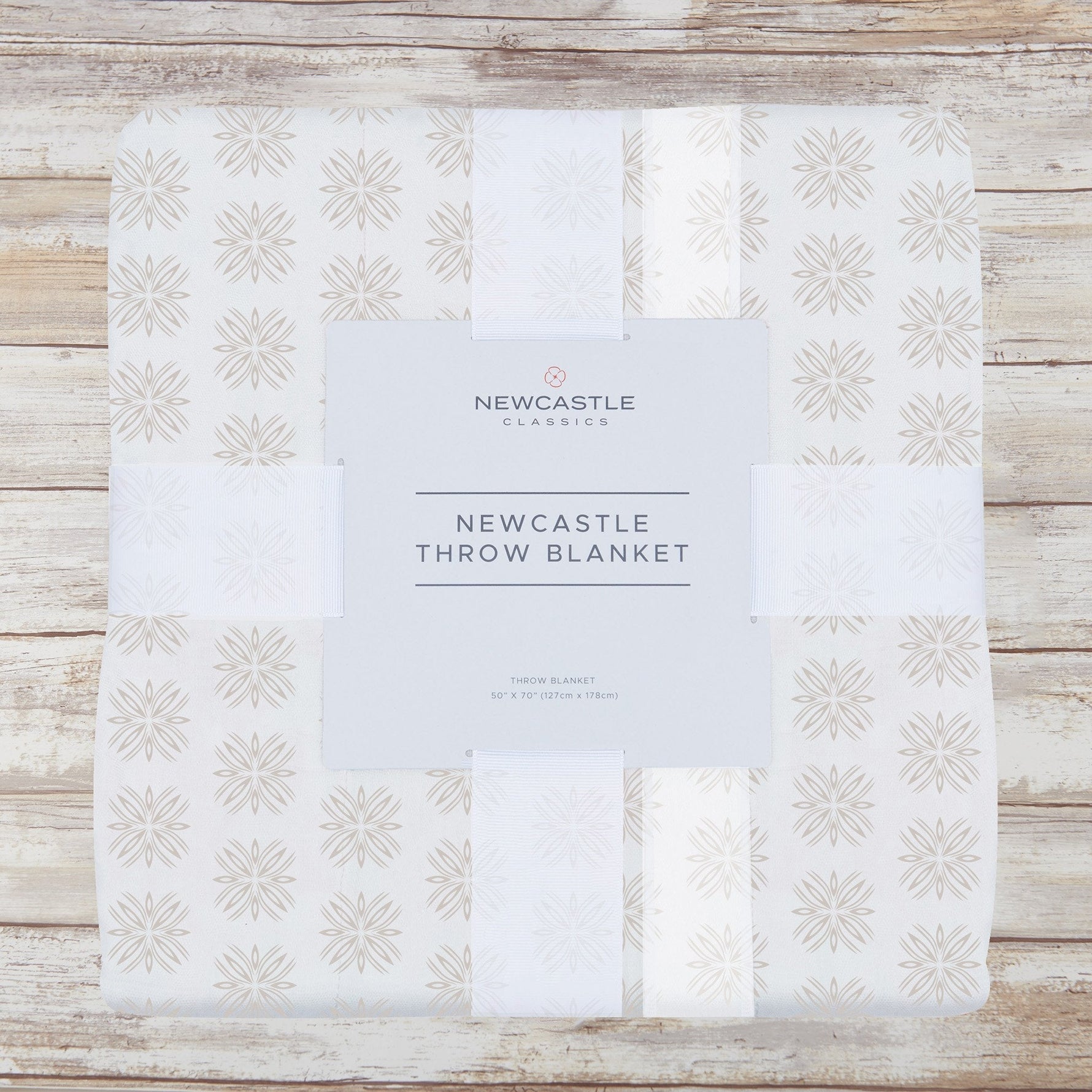 Newcastle Classics Flower Child Cotton Throw Blanket with Natural Cotton for Home Decor - Home & Garden > Linens & Bedding > Bedding > Blankets Cotton Throw Blanket