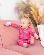Flower Confetti Convertible Coverall by Bestaroo