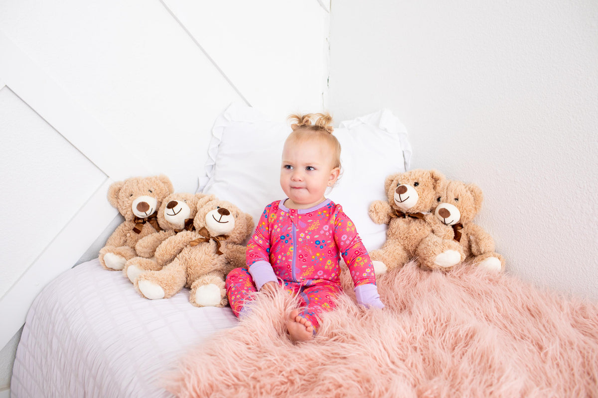 Flower Confetti Convertible Coverall by Bestaroo