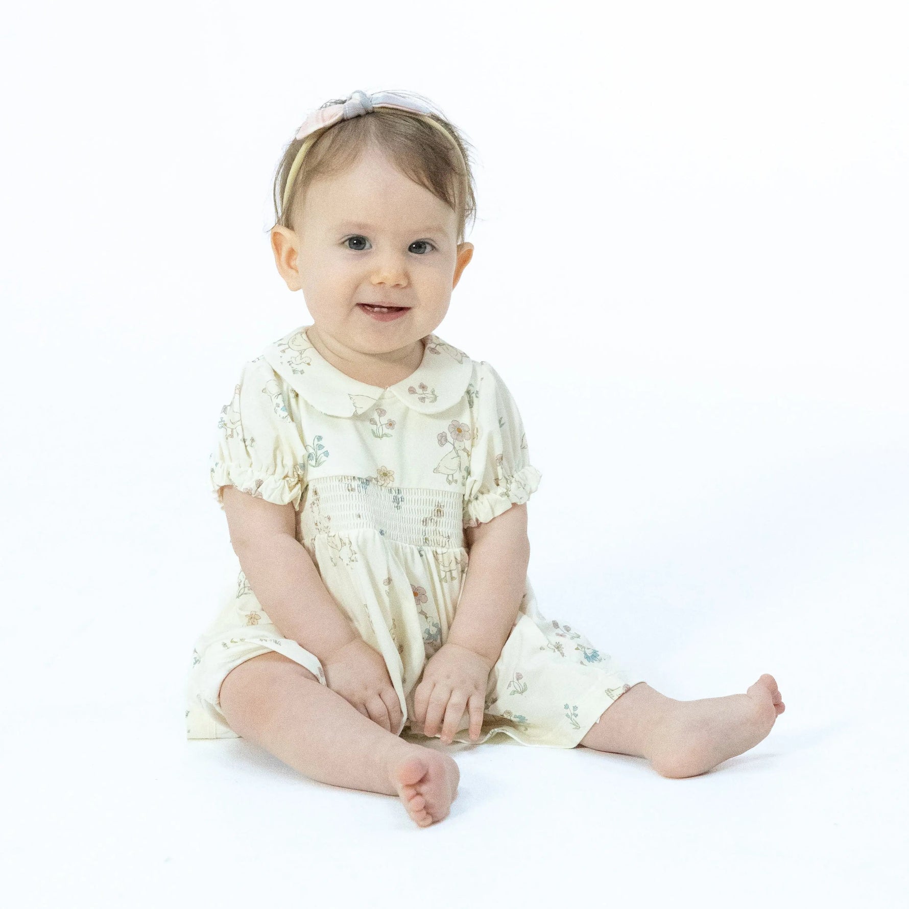 Flower Ducklings - Smocked Dress Set - Sleeve, Baby & Toddler Clothing, Textile, Dress, One-piece garment | Everetts Place