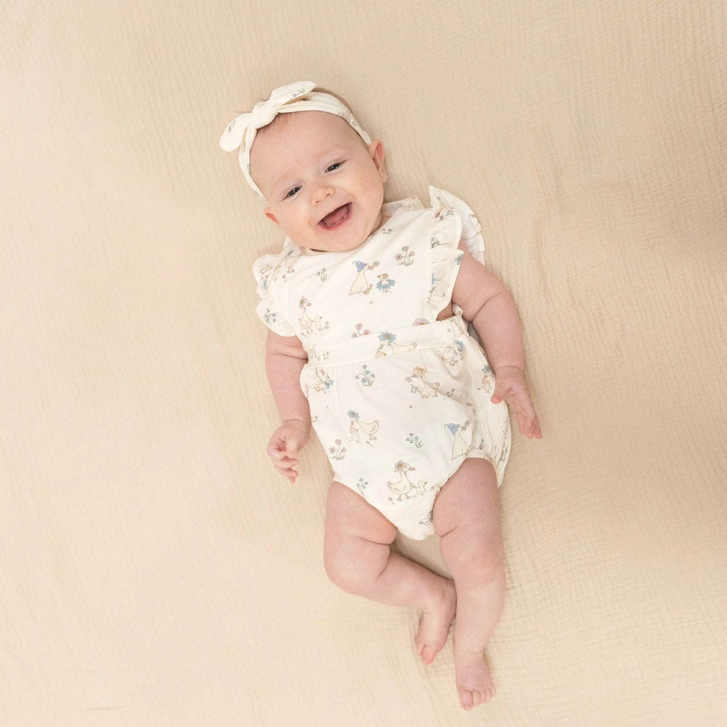 Flower Ducklings - Sunsuit - Baby & Toddler Clothing, Facial expression, Child, Dress, Infant | Everetts Place