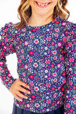 Mila & Rose ® Flower Farm L/S Ruffle Tee - 