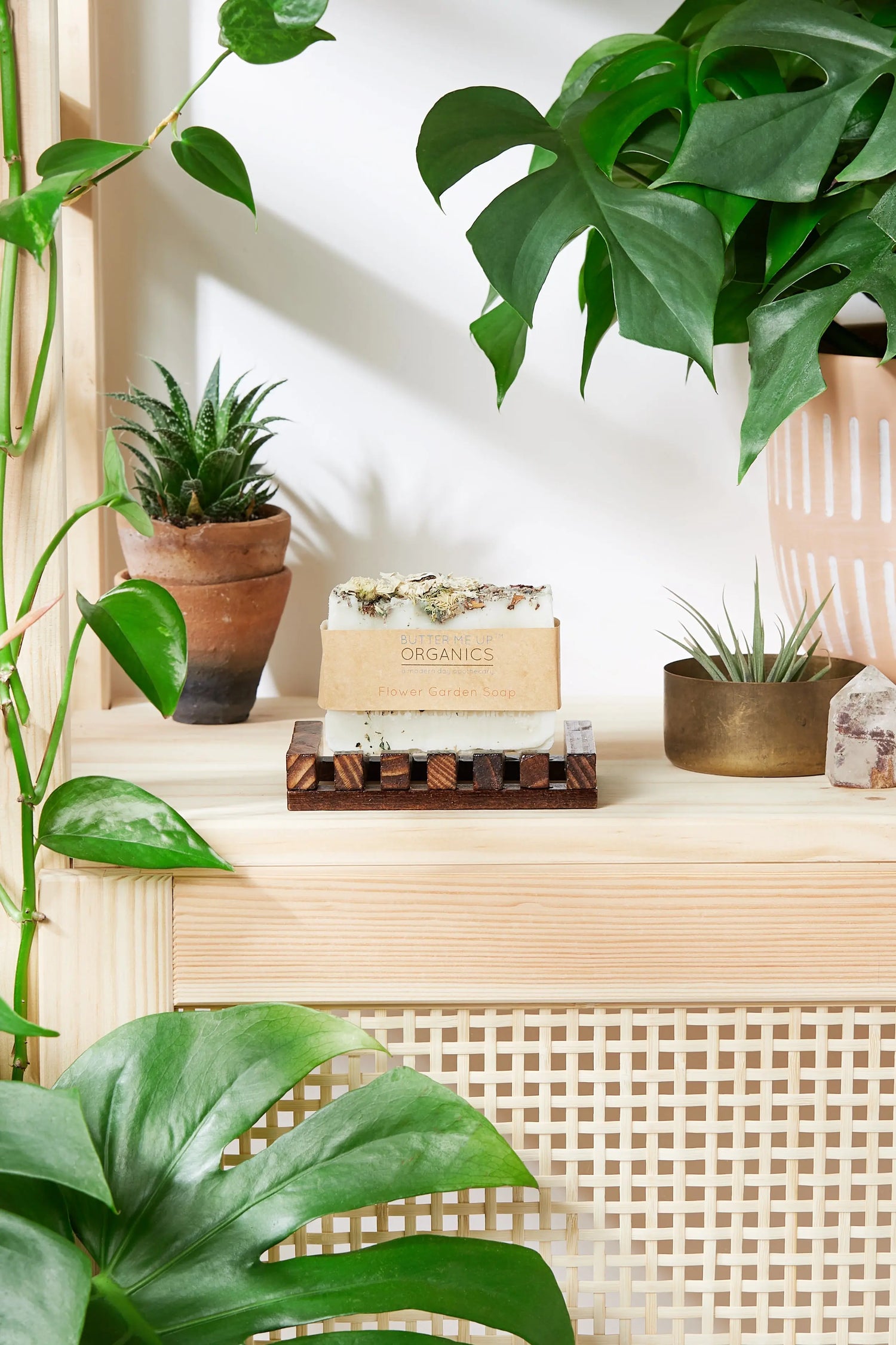 Butter Me Up Organics Organic Vegan Flower Garden Soap with Nourishing Ingredients for Self-Care - Health & Beauty > Personal Care > Cosmetics > Bath & Body > Bar Soap Soap, Gifts