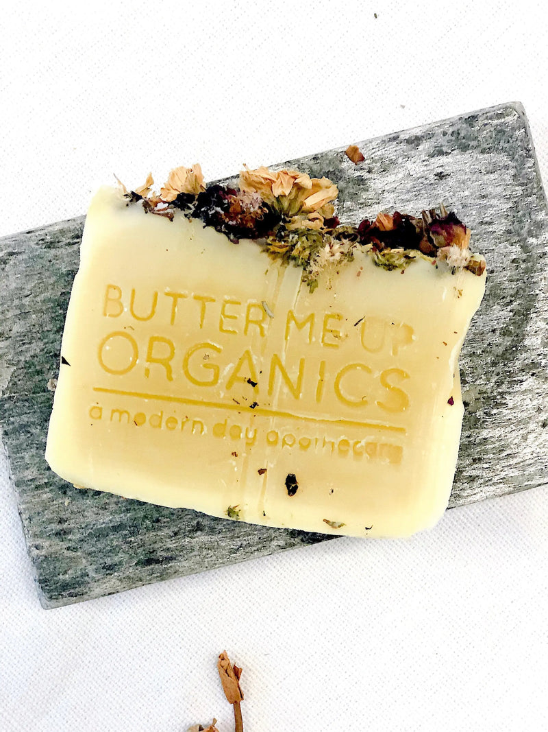 Flower Garden Soap Organic Vegan Handmade Cold Process Soap Butter Me Up Organics