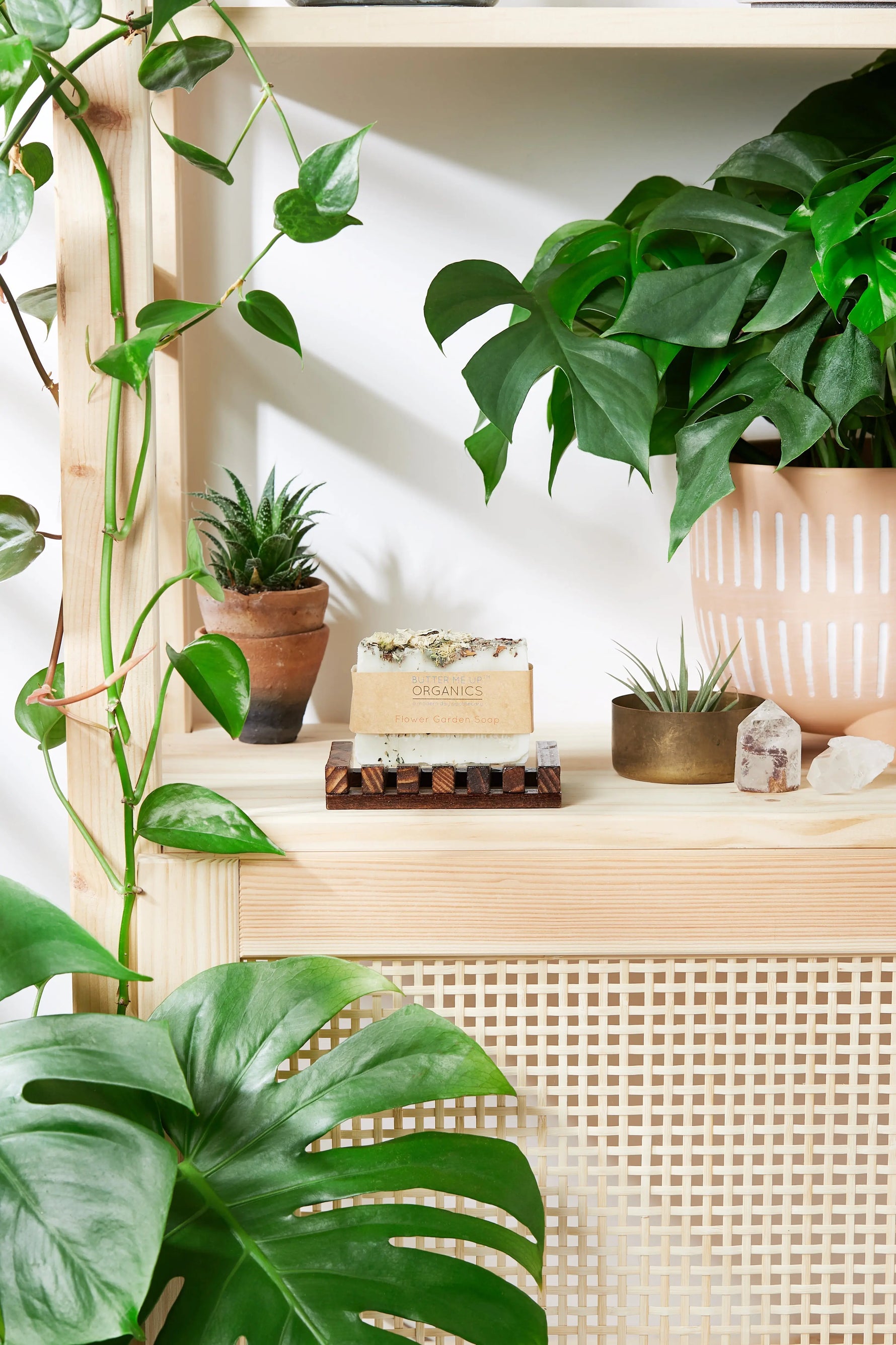 Butter Me Up Organics Organic Vegan Flower Garden Soap with Nourishing Ingredients for Self-Care - Health & Beauty > Personal Care > Cosmetics > Bath & Body > Bar Soap Soap, Gifts