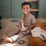 Mushie Flower Teether Bracelet for Babies - Non - Toxic Food Grade Silicone Soothing Grip - Everetts Place Boutique - 