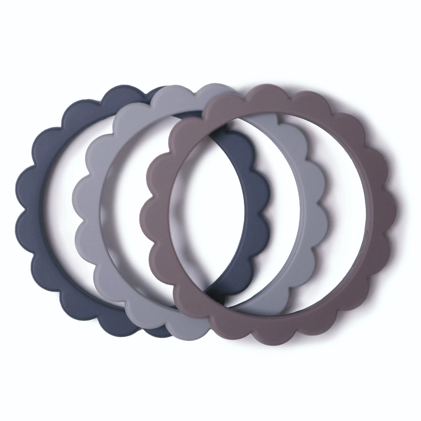 Flower Teether Bracelet for Babies - Non-Toxic Food Grade Silicone Soothing Grip Mushie