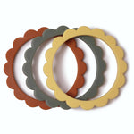 Mushie Flower Teether Bracelet for Babies - Non-Toxic Food Grade Silicone Soothing Grip - Baby & Toddler > Baby Health > Pacifiers & Teethers teether