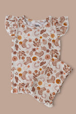 DREAM BIG LITTLE CO FLOWERS AND BOOTS DREAM RUFFLE SHORT SETEveretts Place