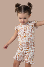 DREAM BIG LITTLE CO FLOWERS AND BOOTS DREAM RUFFLE SHORT SETEveretts Place