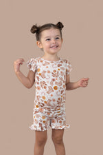 DREAM BIG LITTLE CO FLOWERS AND BOOTS DREAM RUFFLE SHORT SETEveretts Place
