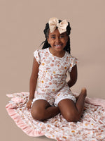 DREAM BIG LITTLE CO FLOWERS AND BOOTS DREAM RUFFLE SHORT SETEveretts Place