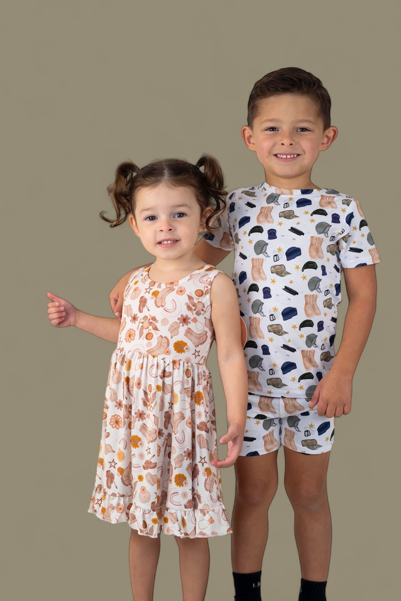 DREAM BIG LITTLE CO FLOWERS AND BOOTS DREAM TANK RUFFLE DRESSEveretts Place